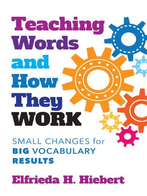 cover image of Teaching Words and How They Work